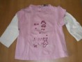 Tee-shirt rose et blanc (REF 22V12)